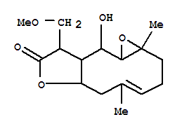 Oxireno[4,5]cyclodeca[1,2-b]furan-8(1aH)-one,2,3,6,6a,9,9a,10,10a-octahydro-10-hydroxy-9-(methoxymethyl)-1a,5-dimethyl-,[1aS-(1aR*,4E,6aR*,9S*,9aR*,10R*,10aR*)]-