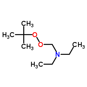 N-[(tert-butylperoxy)methyl]-N-ethylethanamine molecular structure