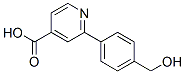 2-(4-Hydroxymethylphenyl)isonicotinic acid molecular structure