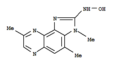 3H-Imidazo[4,5-f]quinoxalin-2-amine,N-hydroxy-3,4,8-trimethyl- molecular structure