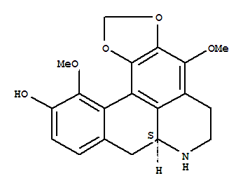 5H-Benzo[g]-1,3-benzodioxolo[6,5,4-de]quinolin-11-ol,6,7,7a,8-tetrahydro-4,12-dimethoxy-, (S)- molecular structure