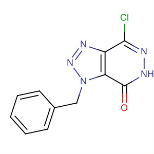 4H-1,2,3-Triazolo[4,5-d]pyridazin-4-one,7-chloro-3,5-dihydro-3-(phenylmethyl)- molecular structure