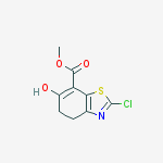 Methyl 2-chloro-6-hydroxy-4,5-dihydrobenzo[d]thiazole-7-carboxylate molecular structure