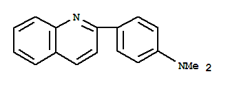 Benzenamine, N,N-dimethyl-4-(2-quinolinyl)- molecular structure