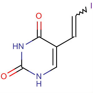 2,4(1H,3H)-Pyrimidinedione, 5-(2-iodoethenyl)- molecular structure