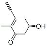 2-CYCLOHEXEN-1-ONE,3-ETHYNYL-5-HYDROXY-2-METHYL-,(R)- molecular structure