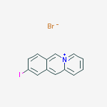 9-iodobenzo[b]quinolizin-5-ium;bromide molecular structure