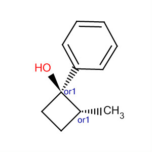 Cyclobutanol, 2-methyl-1-phenyl-, (1R,2R)-rel- molecular structure