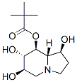 Propanoic acid, 2,2-dimethyl-, octahydro-1,6,7-trihydroxy-8-indolizinyl ester, 1S-(1.alpha.,6.beta.,7.alpha.,8.beta.,8a.beta.)- molecular structure