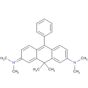Methanaminium,N-[7-(dimethylamino)-9,9-dimethyl-10-phenyl-2(9H)-anthracenylidene]-N-methyl- molecular structure