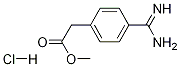 Benzeneacetic acid, 4-(aminoiminomethyl)-, methyl ester,monohydrochloride molecular structure