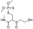Dithiophosphoric acid S-[2-[(2-mercaptoethyl)sulfinyl]-3-(methylamino)-3-oxopropyl]O,O-dimethyl ester molecular structure