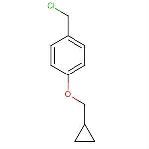 Benzene, 1-(chloromethyl)-4-(cyclopropylmethoxy)- molecular structure