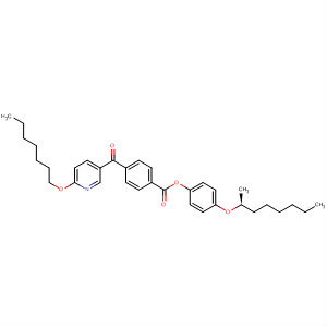 Benzoic acid, 4-[[6-(heptyloxy)-3-pyridinyl]carbonyl]-,4-[(1-methylheptyl)oxy]phenyl ester, (S)-