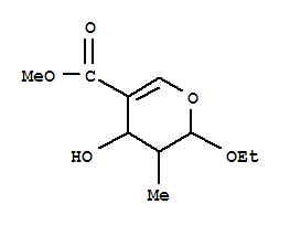 PENT-4-ENOPYRANOSIDE,ETHYL 2,4-DIDEOXY-4-(METHOXYCARBONYL)-2-METHYL- molecular structure