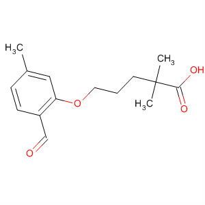 Pentanoic acid, 5-(2-formyl-5-methylphenoxy)-2,2-dimethyl-
