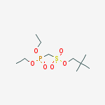 Methanesulfonic acid, (diethoxyphosphinyl)-, 2,2-dimethylpropyl ester molecular structure