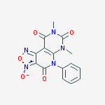 6,8-dimethyl-3-oxido-5-phenyl-[1,2,5]oxadiazolo[1,2]pyrido[4,5-b]pyrimidin-3-ium-4,7,9-trione molecular structure