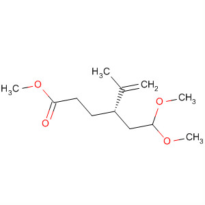 5-Hexenoic acid, 4-(2,2-dimethoxyethyl)-5-methyl-, methyl ester, (4S)- molecular structure