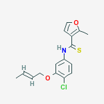 N-{3-[(2E)-but-2-en-1-yloxy]-4-chlorophenyl}-2-methylfuran-3-carbothioamide