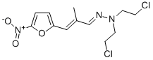 α-Methyl-5-nitro-2-furanacrylaldehyde bis(2-chloroethyl)hydrazone molecular structure