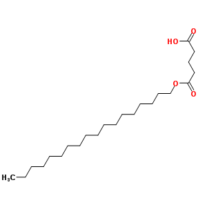 5-(octadecyloxy)-5-oxopentanoic acid molecular structure