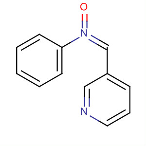Benzenamine, N-(3-pyridinylmethylene)-, N-oxide molecular structure