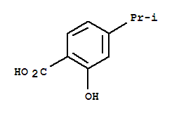 Benzoic acid,2-hydroxy-4-(1-methylethyl)-