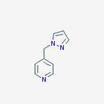 4-(1H-pyrazol-1-ylmethyl)Pyridine molecular structure