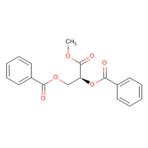 Propanoic acid, 2,3-bis(benzoyloxy)-, methyl ester, (S)- molecular structure