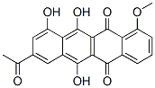 8-Acetyl-5,12-dihydro-6,10,11-trihydroxy-1-methoxynaphthacene-5,12-dione molecular structure