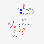 [2,6-dimethyl-4-(3-methyl-4-oxophthalazin-1-yl)phenyl] 2-(trifluoromethoxy)benzenesulfonate molecular structure