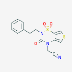 [1,1-dioxido-3-oxo-2-(2-phenylethyl)-2,3-dihydro-4H-thieno[3,4-e][1,2,4]thiadiazin-4-yl]acetonitrile