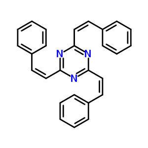 2,4,6-tris[(Z)-2-phenylethenyl]-1,3,5-triazine molecular structure