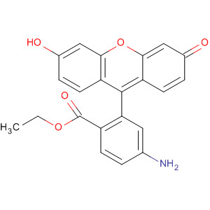 Benzoic acid, 4-amino-2-(6-hydroxy-3-oxo-3H-xanthen-9-yl)-, ethyl ester molecular structure