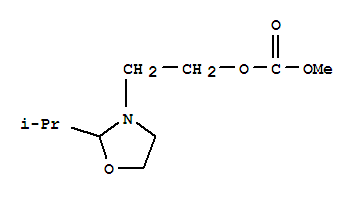 2-(2-Isopropyl-1,3-oxazolidin-3-yl)ethyl methyl carbonate molecular structure