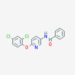 N-(6-(2,4-dichlorophenoxy)pyridin-3-yl)benzamide molecular structure