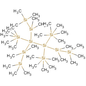 Hexasilane,1,1,1,2,2,5,5,6,6,6-decamethyl-3,3,4,4-tetrakis(pentamethyldisilanyl)- molecular structure