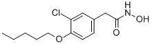 2-[3-Chloro-4-(pentyloxy)phenyl]acetohydroxamic acid molecular structure