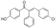 3-(4-chlorophenyl)-1-(4-hydroxyphenyl)-2-phenyl-prop-2-en-1-one molecular structure