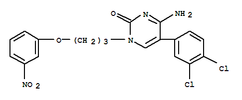 4-amino-5-(3,4-dichlorophenyl)-1-[3-(3-nitrophenoxy)propyl]pyrimidin-2(1H)-one