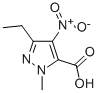3-ETHYL-1-METHYL-4-NITRO-1H-PYRAZOLE-5-CARBOXYLIC ACID molecular structure
