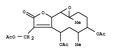 (1aR,10aS,10bR)-4α,7α-Bis(acetyloxy)-8-(acetyloxy)methyl-2,3,4,5,6,7,10a,10b-octahydro-1a,5α-dimethyloxireno[9,10]cyclodeca[1,2-b]furan-9(1aH)-one