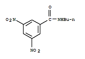 benzamide, N-butyl-3,5-dinitro- molecular structure