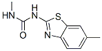 UREA, 1-METHYL-3-(6-METHYL-2-BENZOTHIAZOLYL)- molecular structure