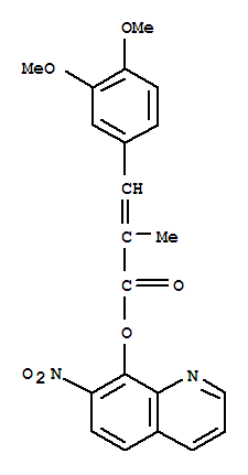 7-nitroquinolin-8-yl (2E)-3-(3,4-dimethoxyphenyl)-2-methylprop-2-enoate