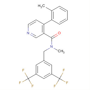 3-Pyridinecarboxamide,N-[[3,5-bis(trifluoromethyl)phenyl]methyl]-N-methyl-4-(2-methylphenyl)-