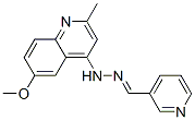 6-methoxy-2-methyl-N-(pyridin-3-ylmethylideneamino)quinolin-4-amine molecular structure
