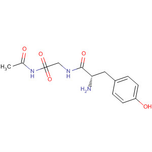 Glycinamide, N-acetyl-L-tyrosyl- molecular structure