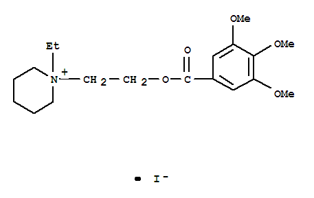 1-ethyl-1-{2-[(3,4,5-trimethoxybenzoyl)oxy]ethyl}piperidinium iodide molecular structure